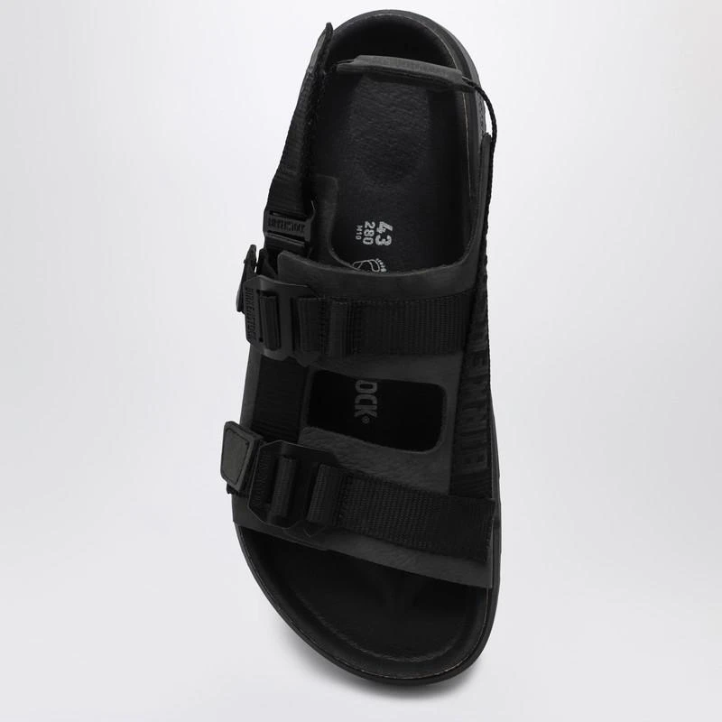 Birkenstock Black Shinjuku sandal in natural leather and tissue 3