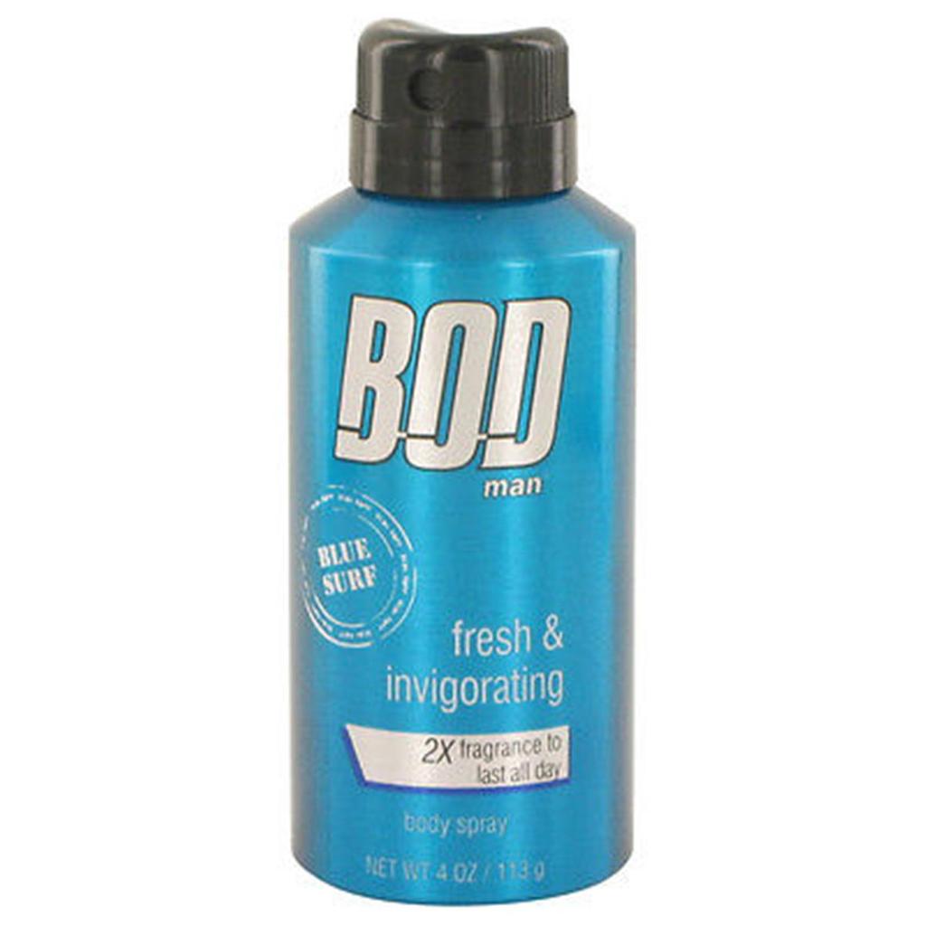 PARFUMS de COEUR 526518 4 oz Bod Man Blue Surf Cologne Body Spray for Men