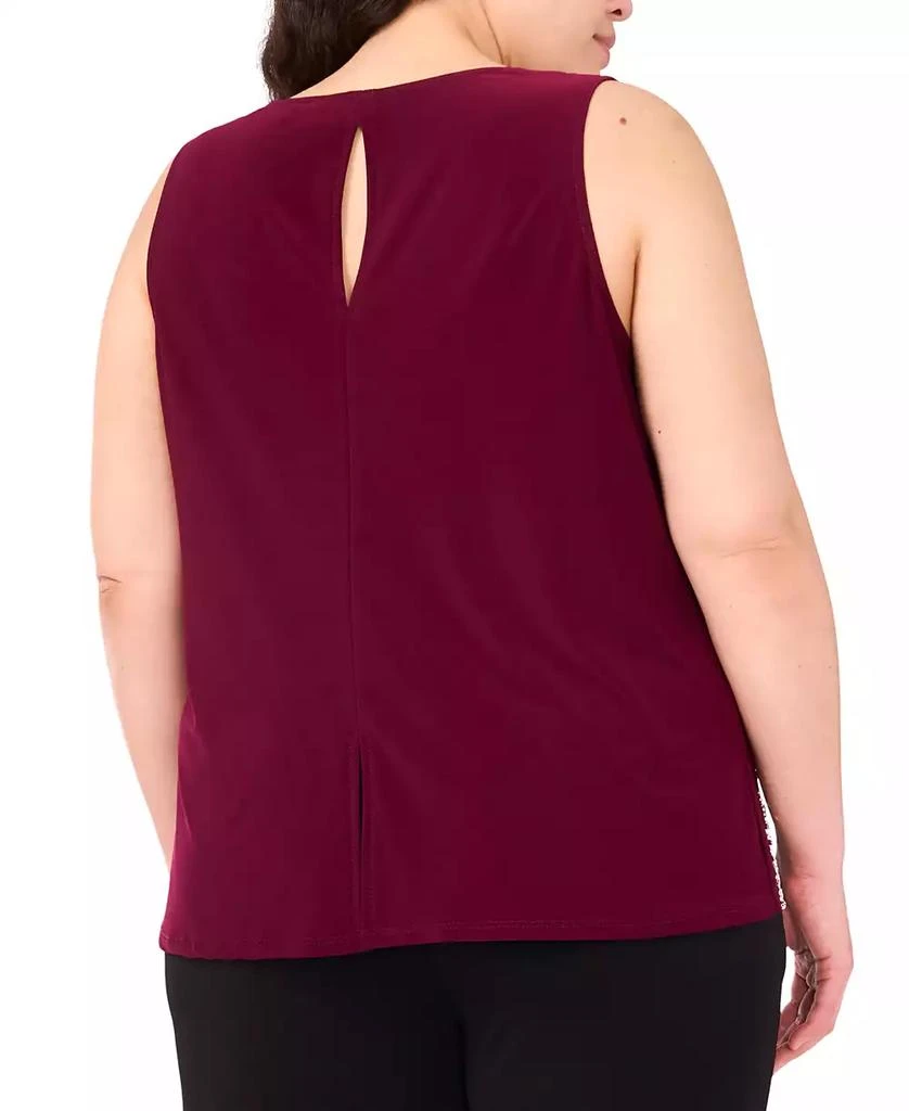 MSK Plus Size Round-Neck Sleeveless Top 2