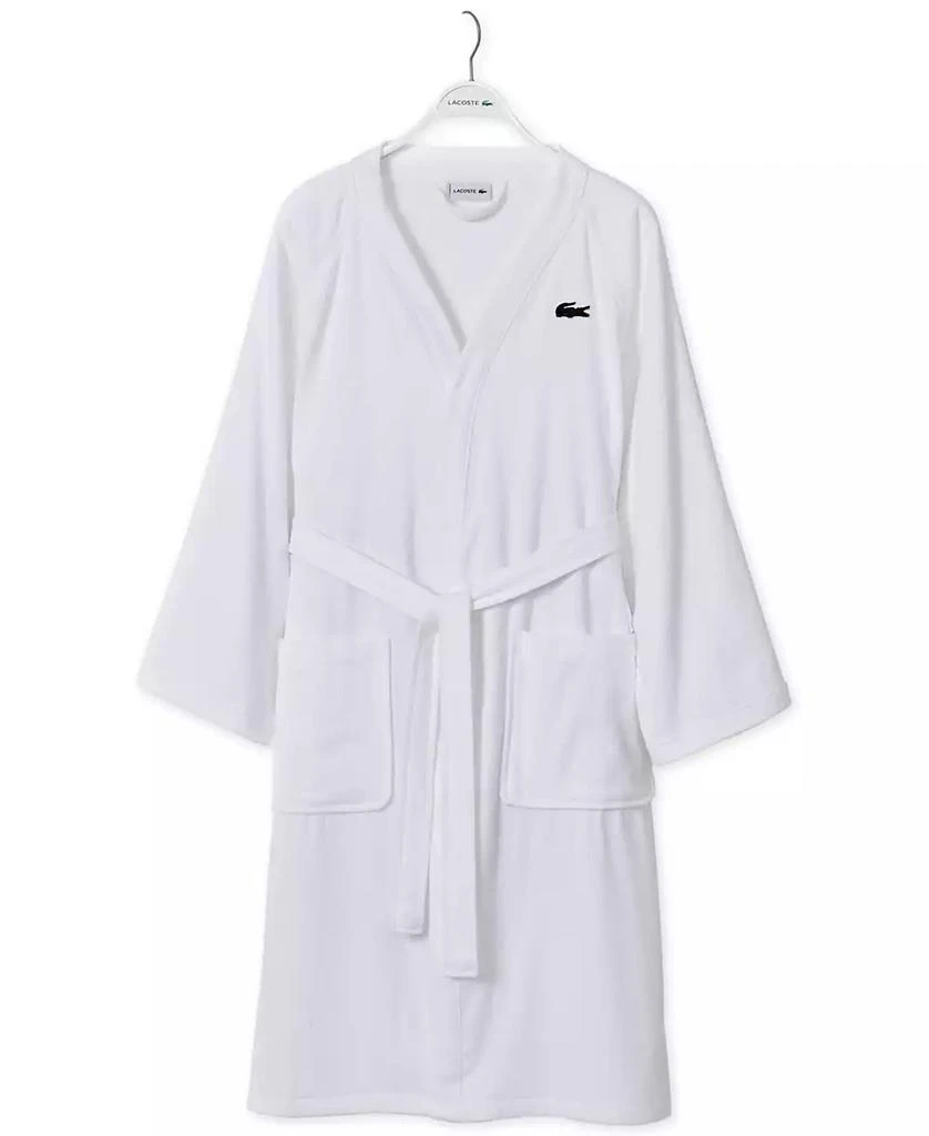 Lacoste Logo Patch 100% Cotton Pique Bath Robe 2