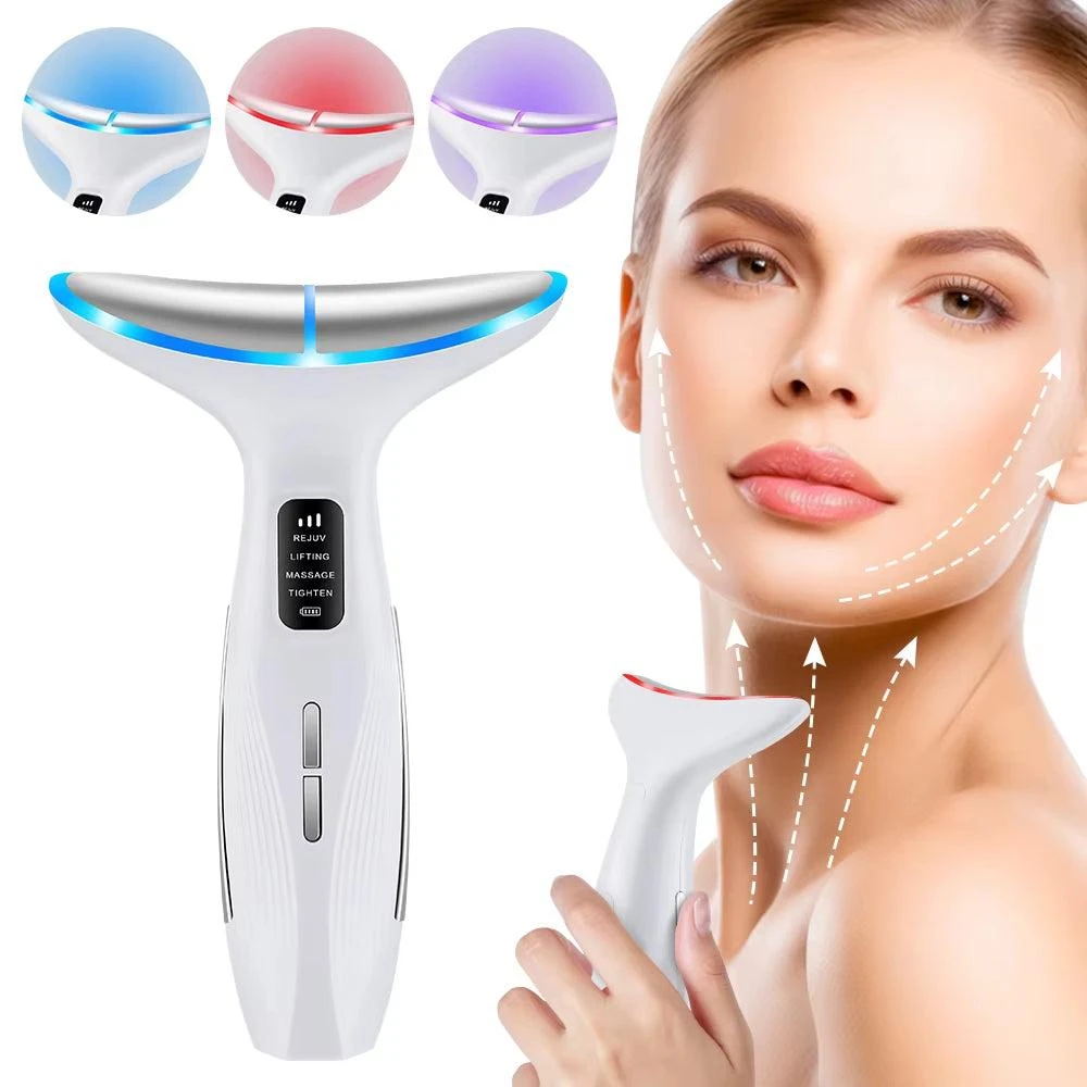 ERUULE Microcurrent Neck Beauty Device with 3 Massage Modes for Facial Lifting and Firming, Skin Tightening Care Tool 2