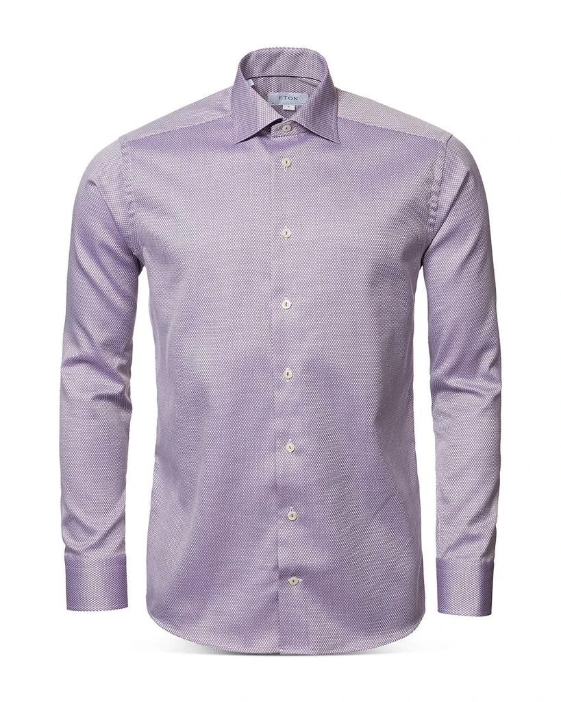 Eton Slim Fit Textured Solid Shirt 9