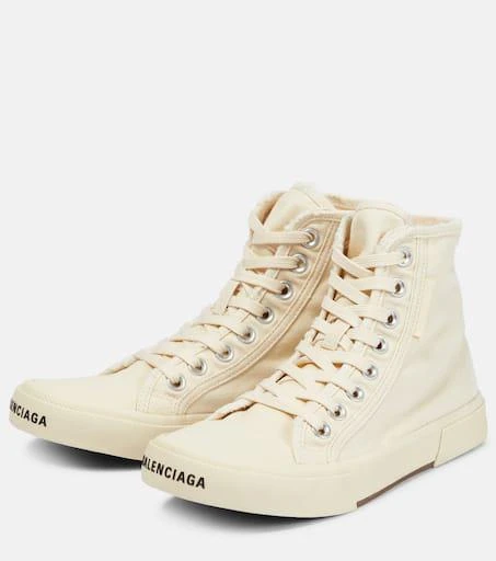 Balenciaga Paris distressed high-top sneakers 5