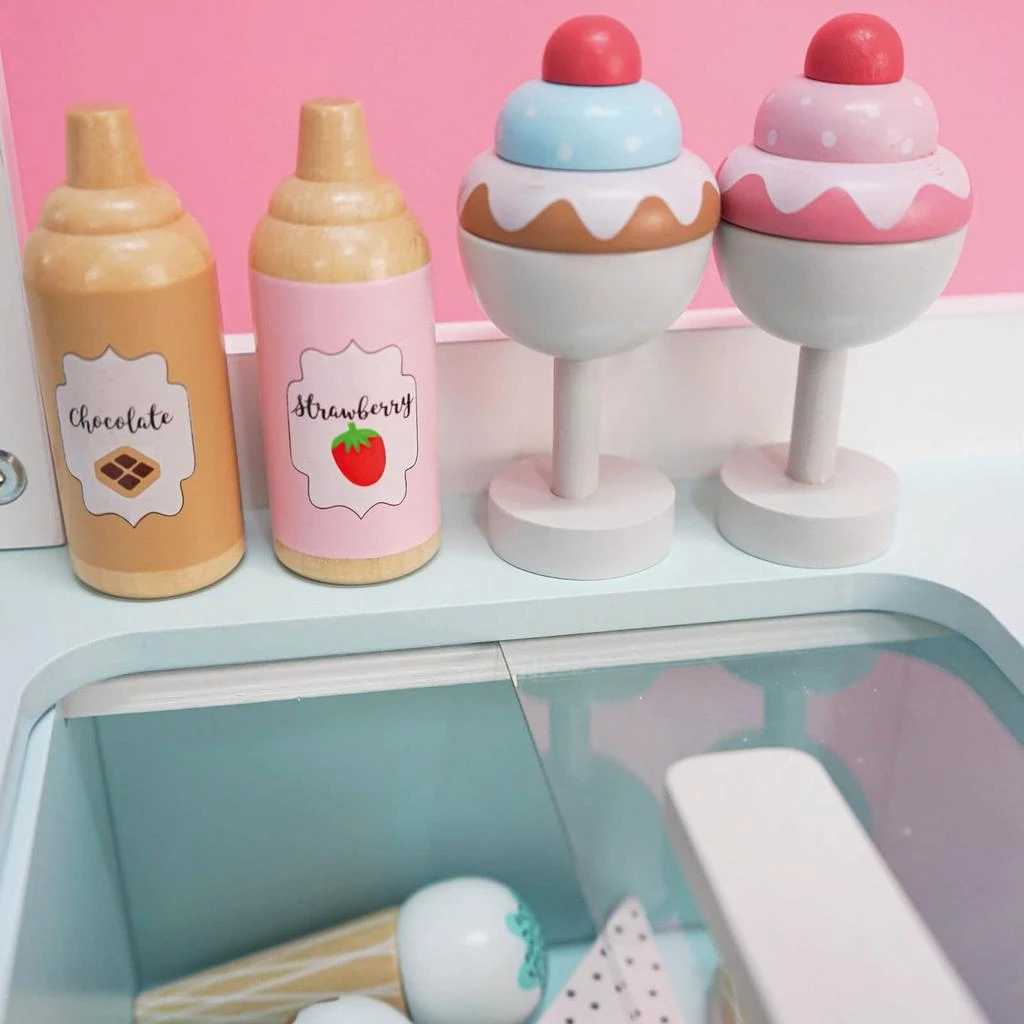 Jabadabado Jabadabado Wooden Ice Cream Shop with Accessories 2