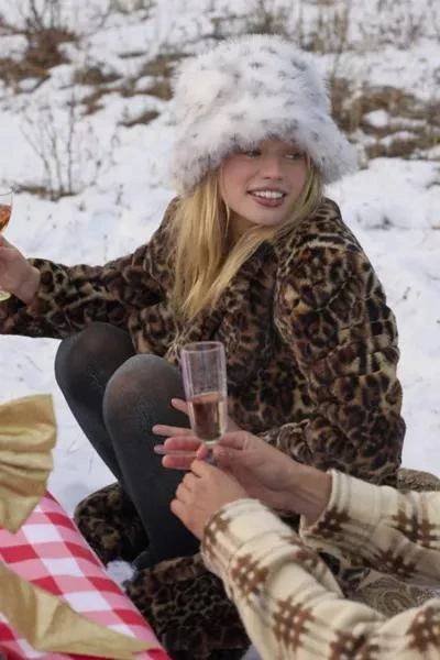 Urban Outfitters Fluffy Faux Fur Bucket Hat 1