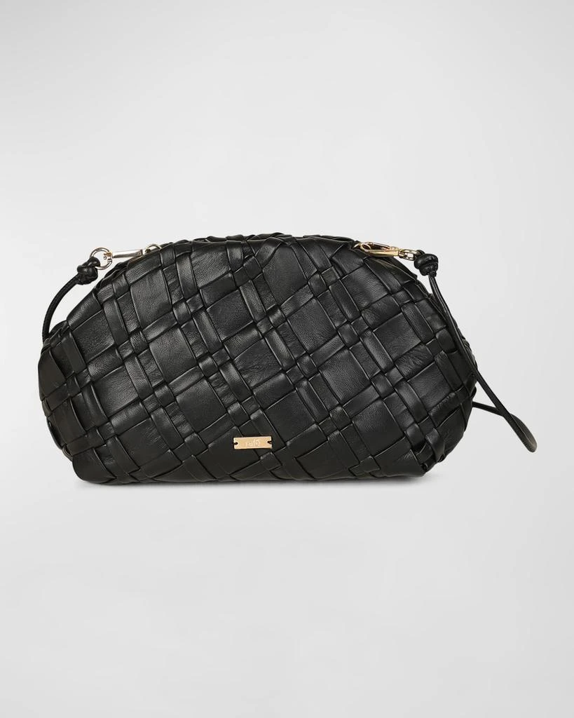 Rafe Aya Frame Woven Leather Clutch Bag 1