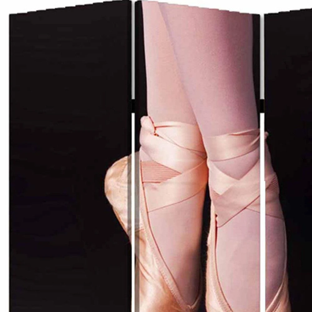 Hivvago 48" X 72" Multi Color Wood Canvas Ballet  Screen 3