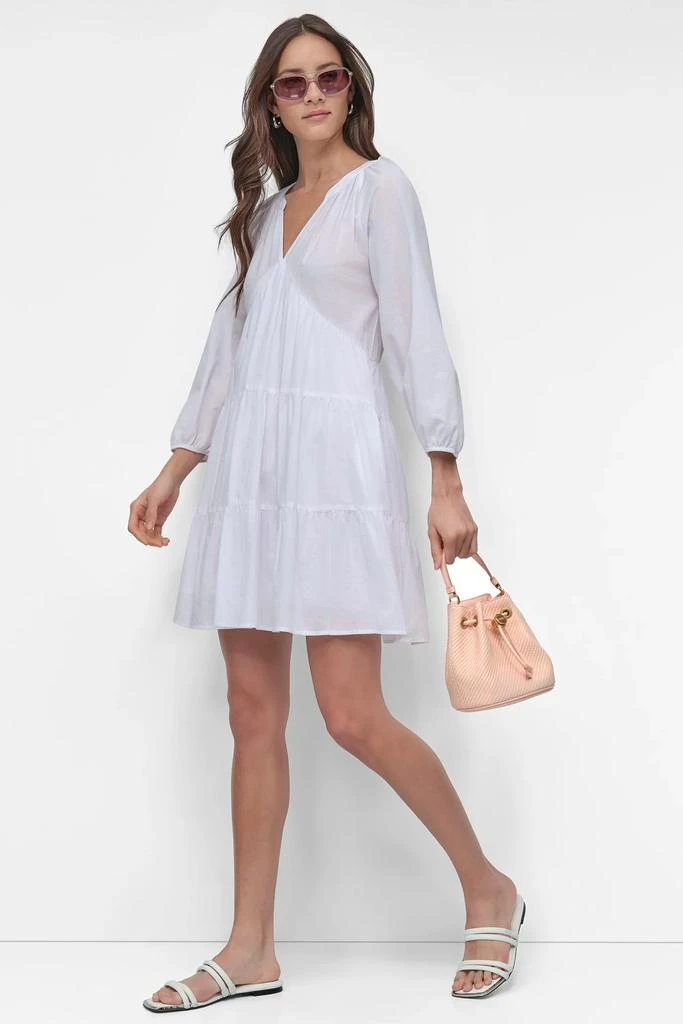 DKNY RAGLAN SLEEVE TIERED 7