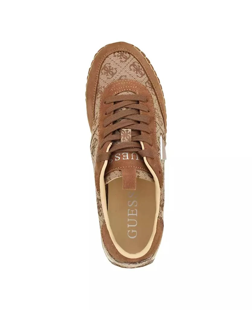 GUESS Women's Stefen Lace-Up Platform Espadrille Sneakers 4
