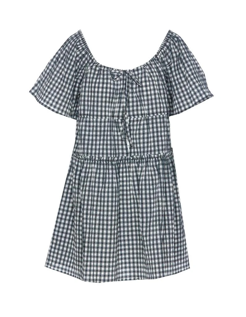 Ganni Seersucker Check Mini Layer Dress 2