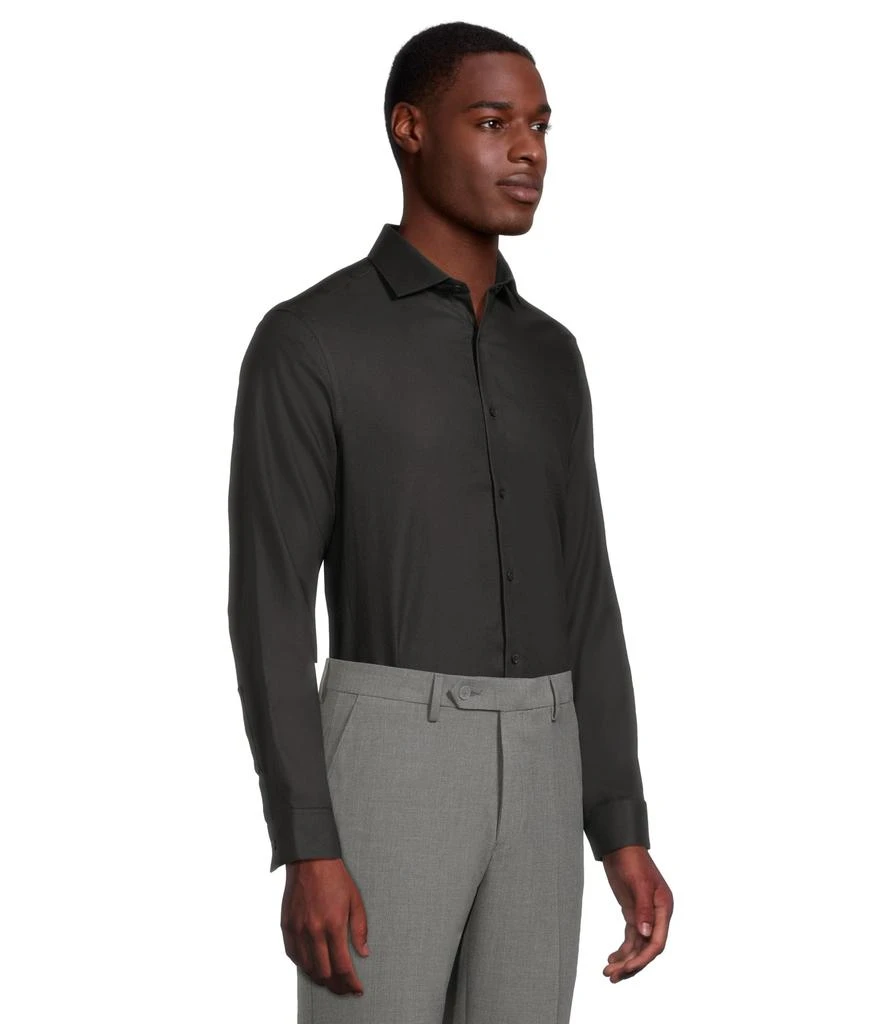 Calvin Klein Dress Shirt Slim Fit Non Iron Stretch Solid 2