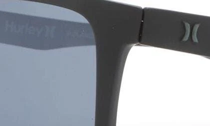 Hurley 56mm Polarized Rectangular Sunglasses 4