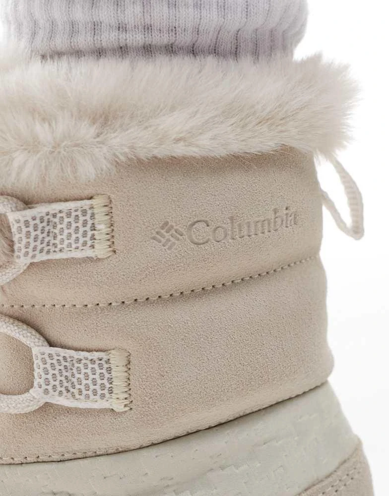 Columbia Columbia Slopeside Peak Luxe snow boots in dark stone and sea salt 3