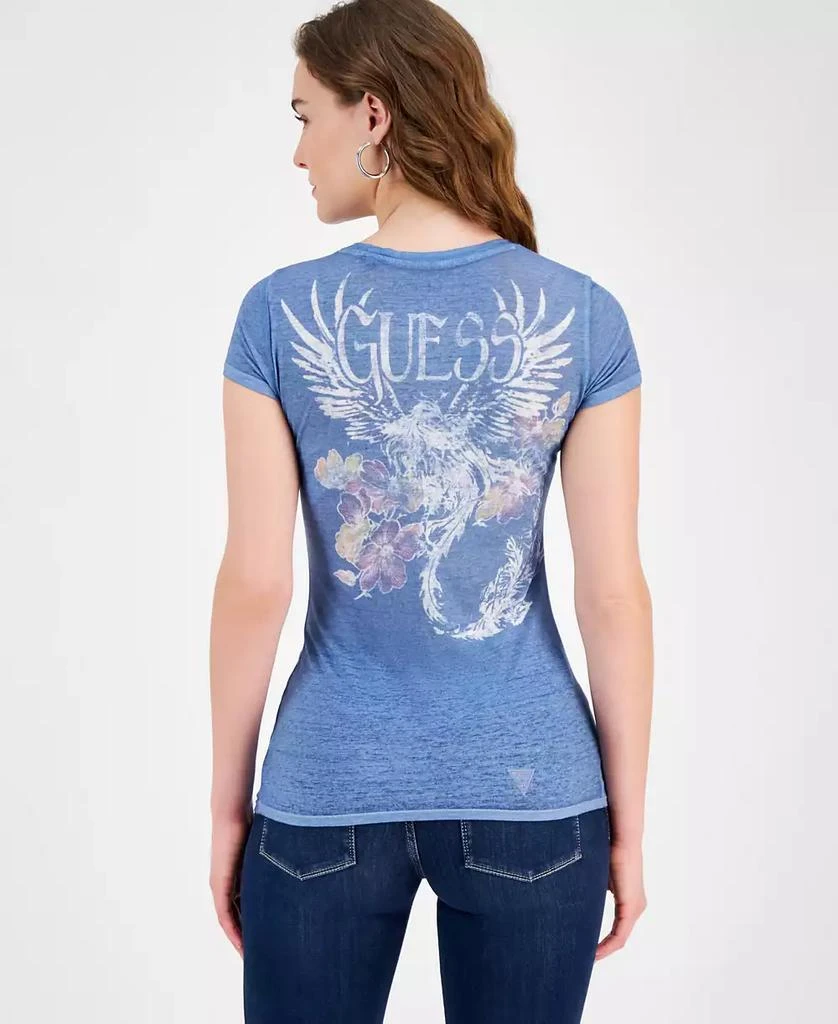 GUESS Women's Phoenix Embellished Short-Sleeve T-Shirt 4