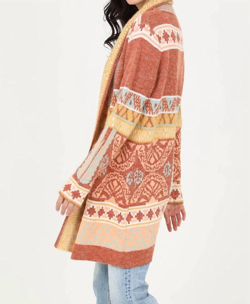 Angie Angie - Cozy Aztec Cardigan Sweater