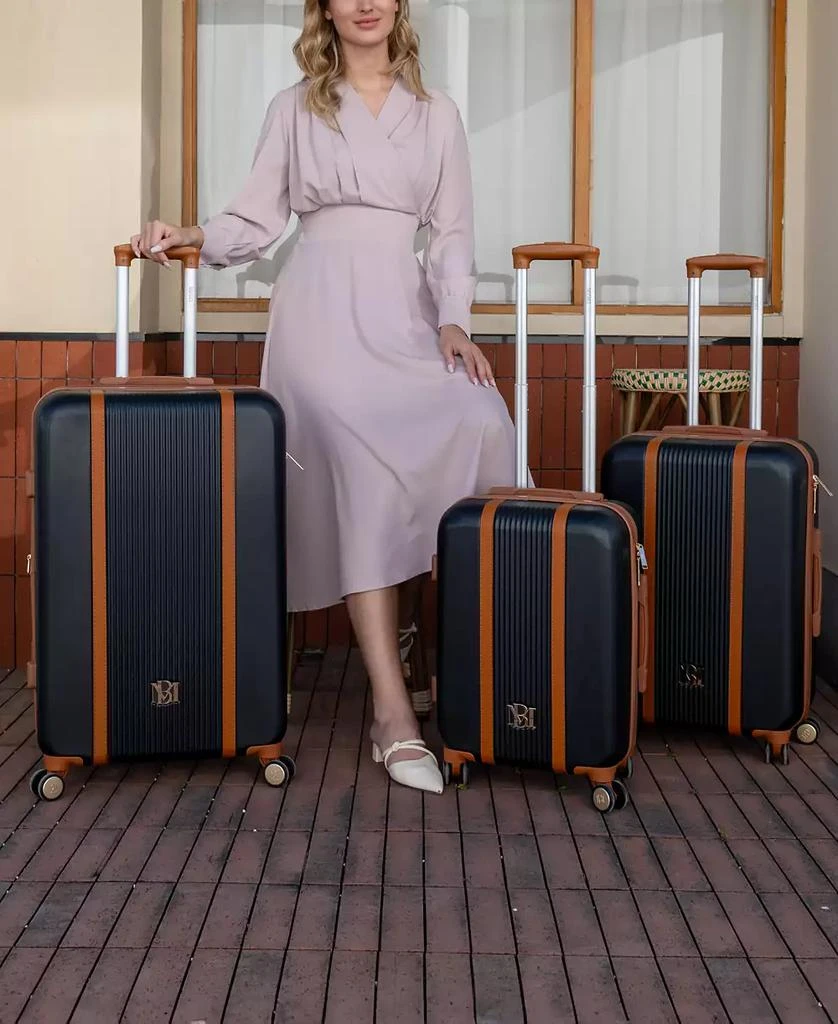 Badgley Mischka Mia Expandable Retro Luggage Set, 3 Piece 10
