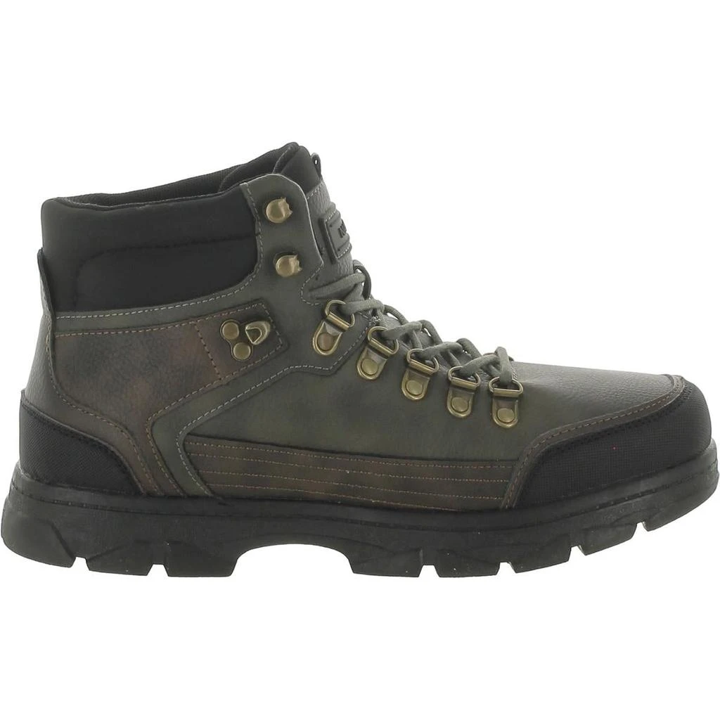 Nautica Kolby Mens Faux Leather Hiking Boots 2