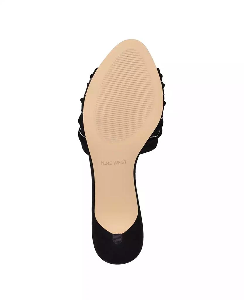 Nine West Women's Laike Kitten Heel Slip-On Dress Sandals 5
