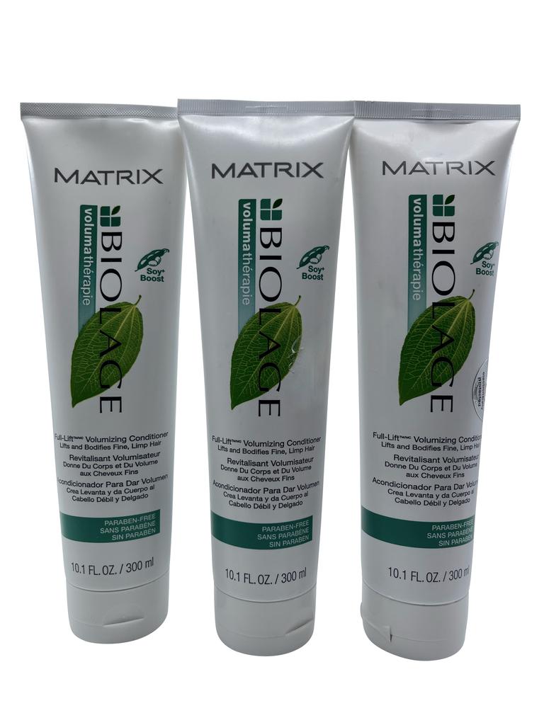 MATRIX Biolage Full Lift Volumizing Conditioner Fine Limp Hair 10.1 OZ Set of 3