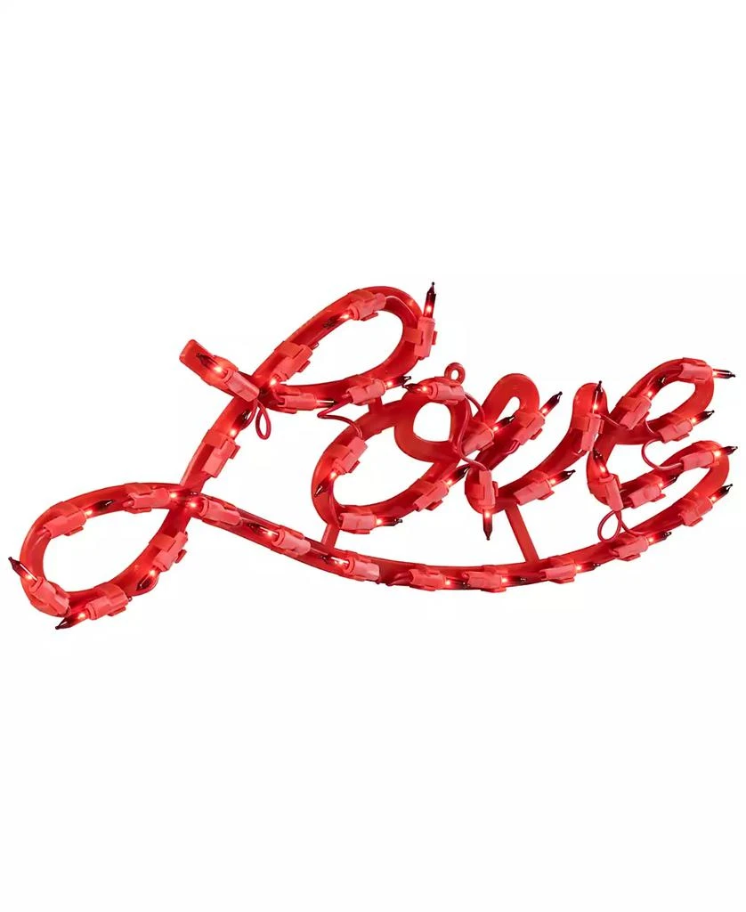 Northlight 17" Lighted Love Script Valentine's Day Window Silhouette Decoration 3