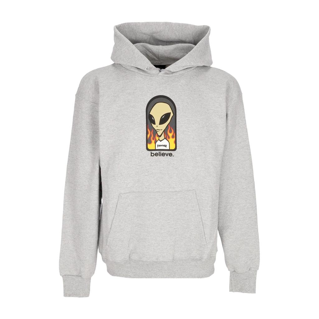 Thrasher Believe Hoodie X Aws Gray Men's Hoodie