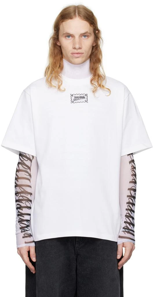 Jean Paul Gaultier White Lace Label T-shirt 1