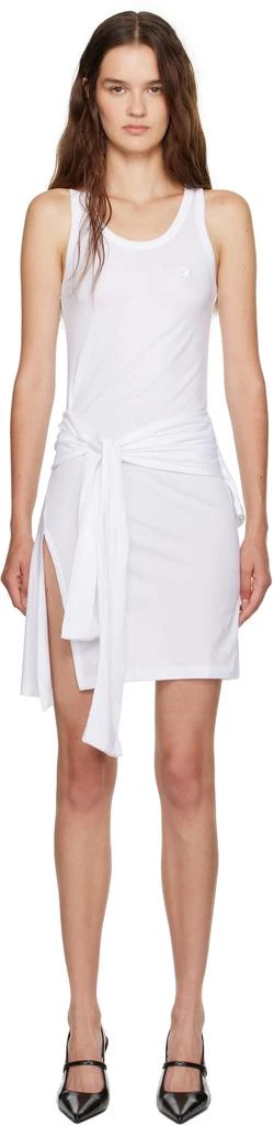 coperni knotted jersey dress Coperni knot-detail Jersey Dress | Black