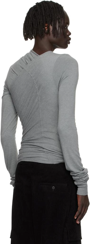 Rick Owens Gray Concordians Hollywood Banana LS T-shirt 3