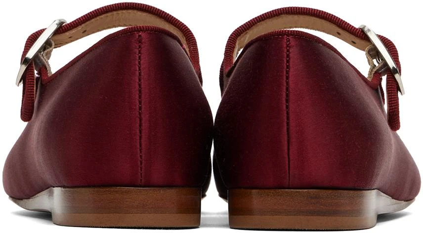 Le Monde beryl Burgundy Mary Jane Ballerina Flats 2