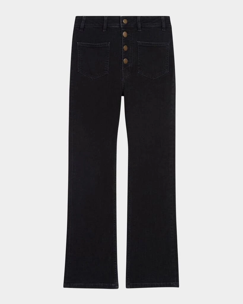Maje Passion Cropped Straight-Leg Jeans 1