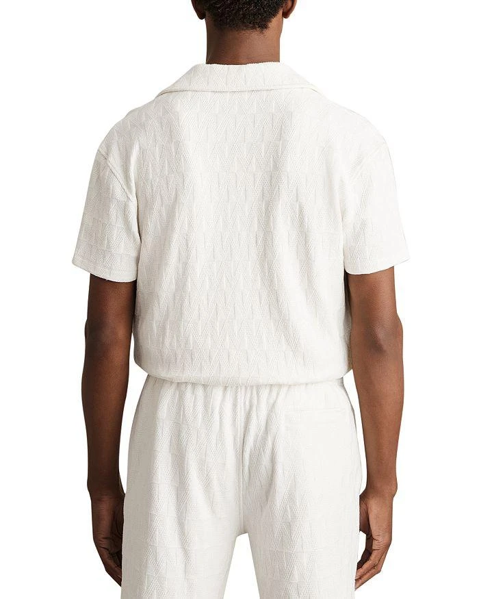 REISS Short Sleeve Textured Camp Shirt 3