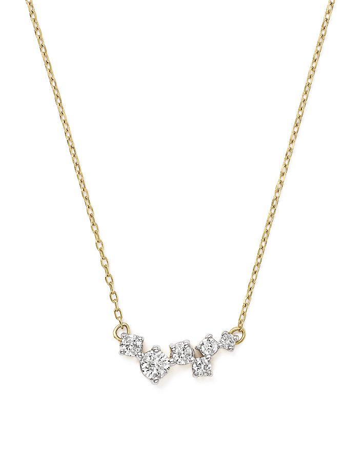 Adina Reyter 14K Yellow Gold Scattered Diamond Necklace, 15"