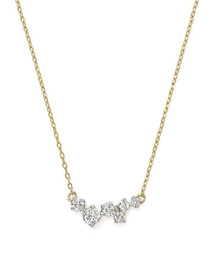 Adina Reyter 14K Yellow Gold Scattered Diamond Necklace, 15" 1