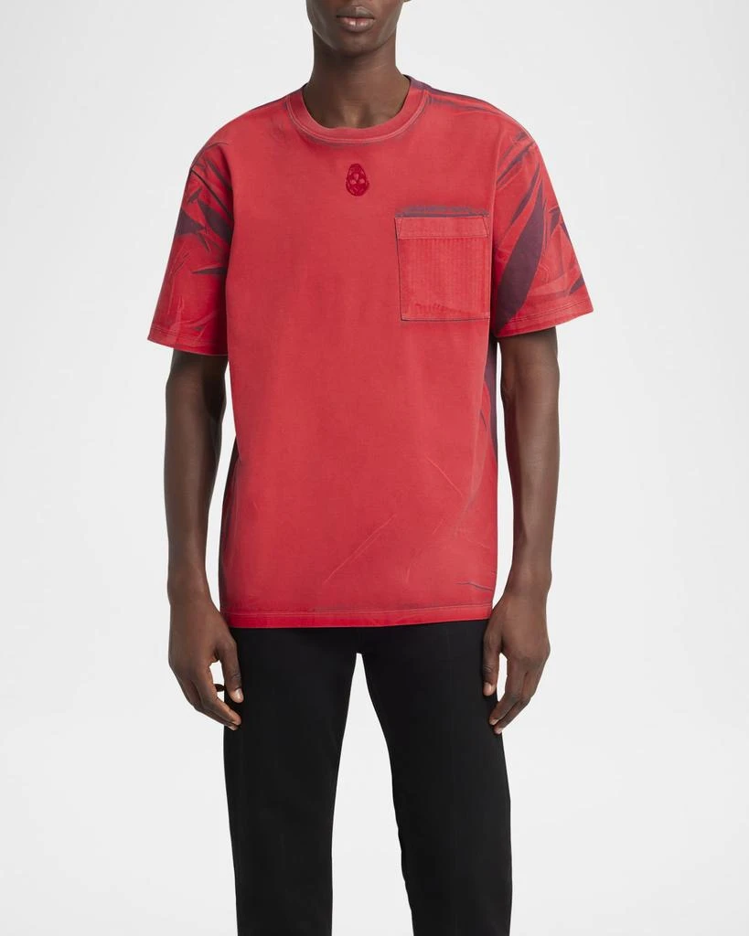 Alexander McQueen Men's Bleach-Out Inverted Skull T-Shirt 2