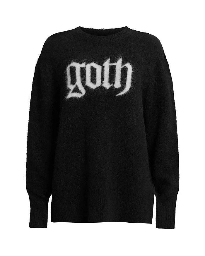 ALL SAINTS Goth Graphic Sweater 6