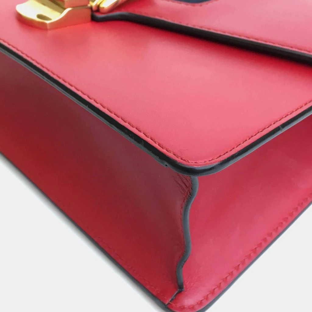 Gucci Gucci Red Leather Small Sylvie Shoulder Bag 12