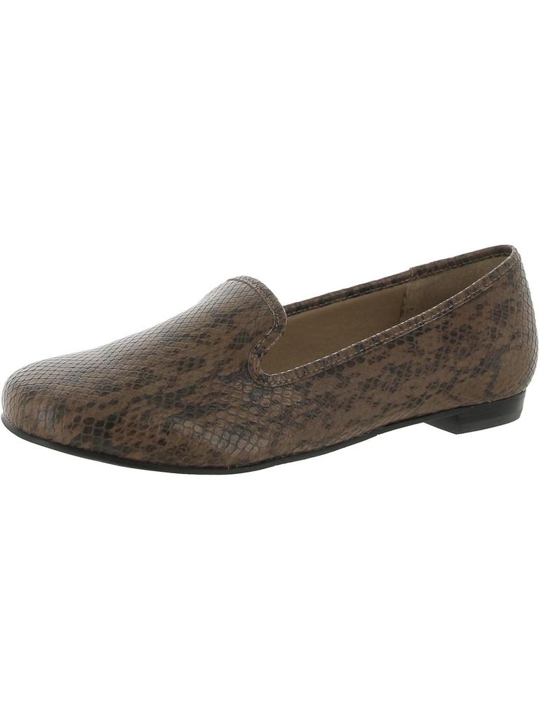 Walking Cradles Foster Womens Faux Leather Slip On Loafers