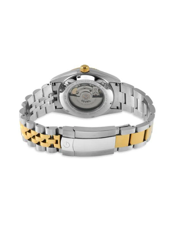 Gevril West Village Fusion Elite 40MM Two Tone Stainless Steel Bracelet Watch 2