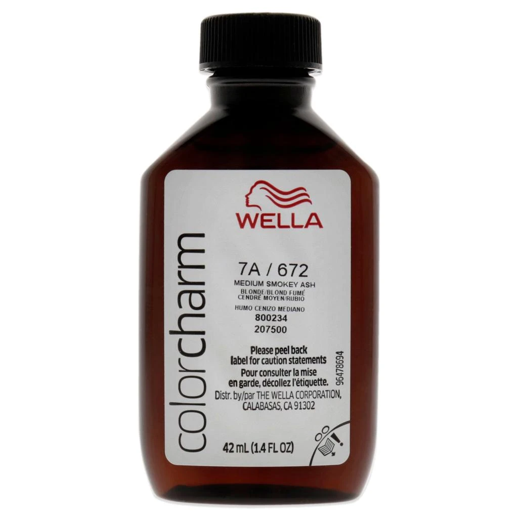 Wella Color Charm Permanent Liquid Haircolor - 672 7A Med Smoky Ash Blonde by  for Unisex - 1.4 oz Hair Color 2