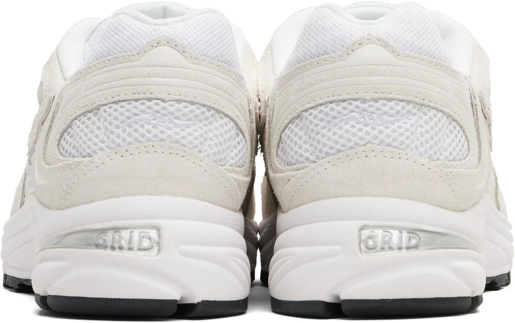 Saucony White & Off-White Grid Jazz 9 Suede Sneakers 2