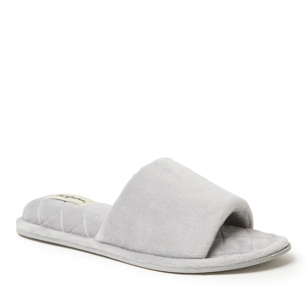 Dear Foams Women's Beatrice Microfiber Velour Slide Slippers 1