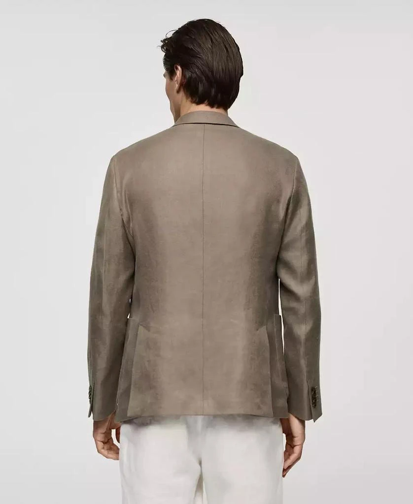 Mango Men's Linen Suit Blazer 4