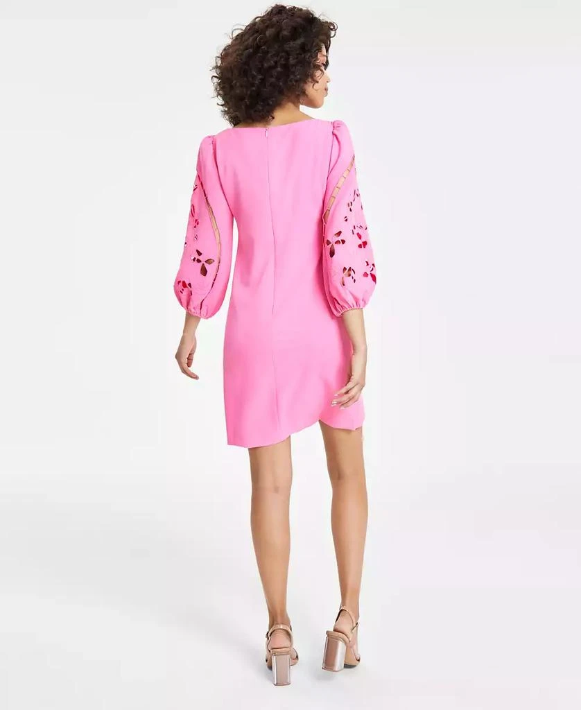 Vince Camuto Petite Eyelet-Sleeve Shift Dress 2