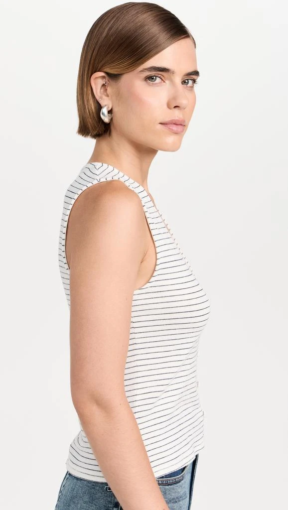 Rag & Bone The Knit Stripe Button Up Tank 3