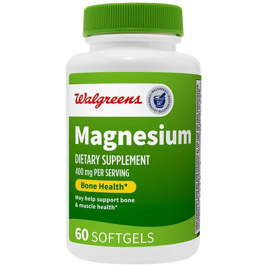 Walgreens Magnesium 400 mg Softgels (60 days)