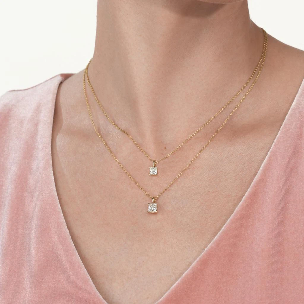 Brilliant Carbon IGI Certified 0.50 Ct. Tw. Lab Grown Diamond Necklace in 14K Yellow Gold 2
