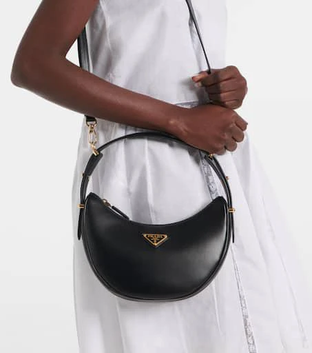 Prada Arqué leather shoulder bag 2