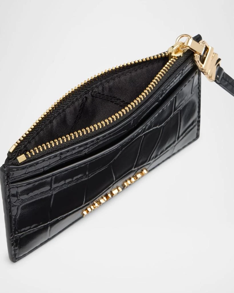 Michael Kors Empire Croc-Embossed Leather Card Holder 4