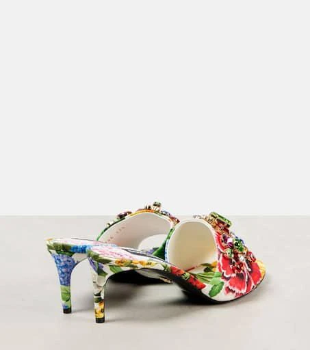 Dolce & Gabbana Kiera floral embellished brocade mules 2