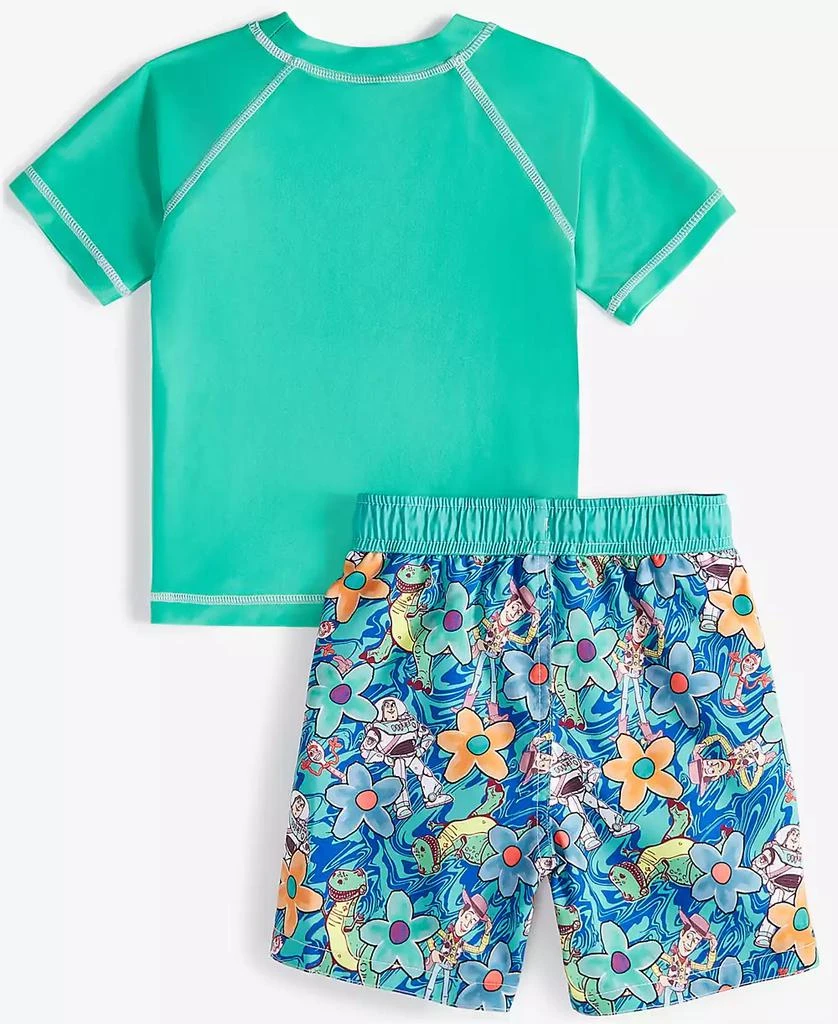 Toy Story Toddler Boys Rash Guard & Swim Trunks Two-Piece Swimsuit 2